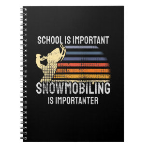 Schneemobil Schneemobilfahren Notizblock