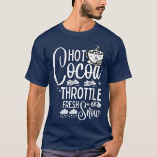Schneemobil Snowmobil Hot Cocoa Liebhaber T-Shirt