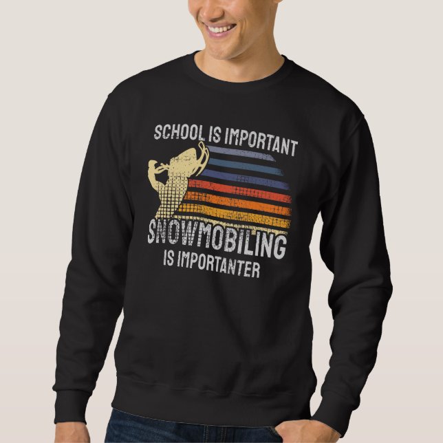 Schneemobil Sweatshirt (Vorderseite)