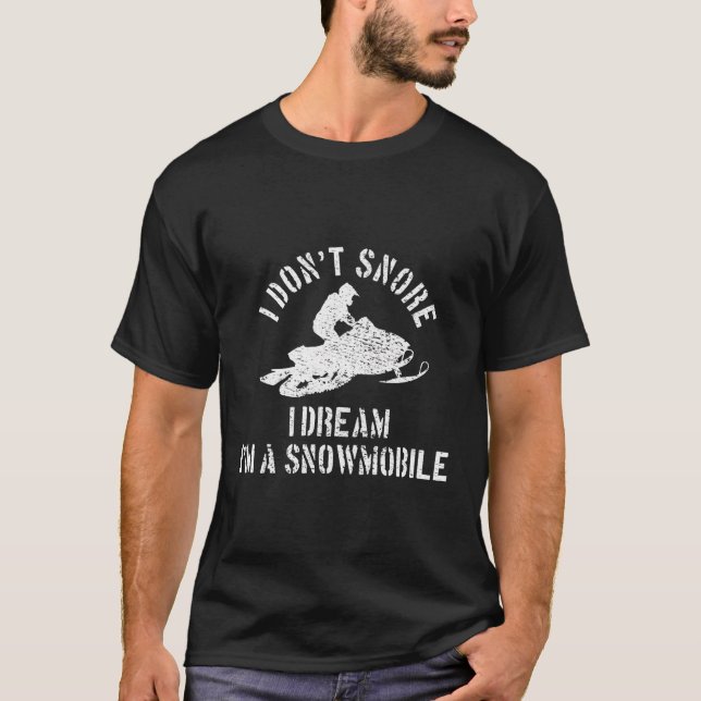 Schneemobil T-Shirt (Vorderseite)