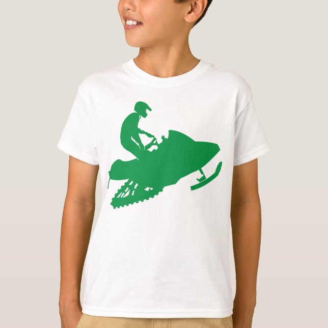 Schneemobil T-Shirt (Vorderseite)