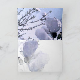 Schneemohn Inlay-Karten mit Falz Feiertagskarte