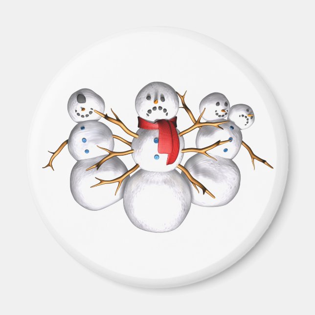 Schneemonster Magnet (Vorne)