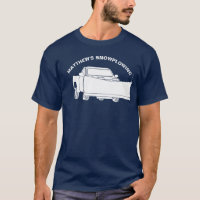 Schneepflug Lieferwagen LKW mit Pflugschnee