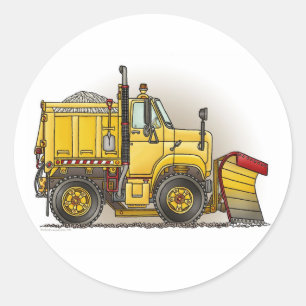 Schneepflug LKW Kids Sticker