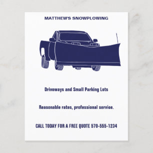 Schneepflug Pickup Truck mit Schneepflug Flyer