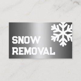Schneepflug-Unternehmer Visitenkarte