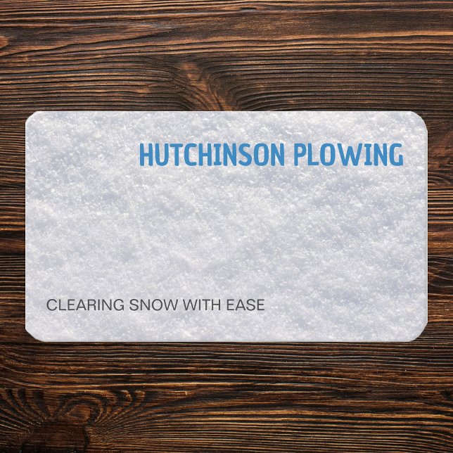Schneepflug Visitenkarte (Snow Plowing Business Cards)