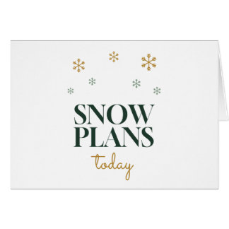 Schneepläne heute Winter-Schneeflocke-Typografie H