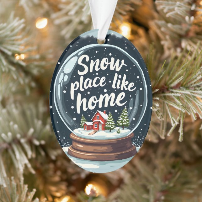 Schneeplatz wie Zuhause Ornament (Baum)