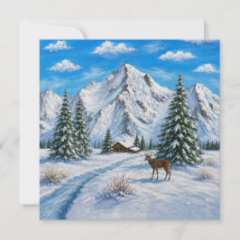 Schneepostkarte vom Bergtal