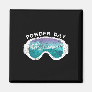 Schneepowder Day Snowboarden Mountain Sport Magnet