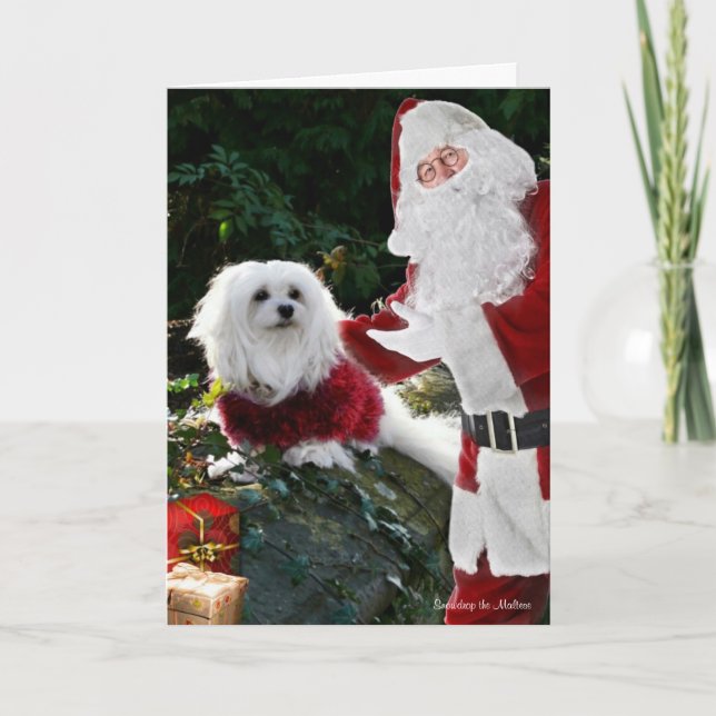Schneeräumchen der maltesischen Weihnachtskarte Feiertagskarte (Vorderseite)