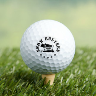 Schneeräumungsunternehmen Fügen Sie Ihr Logo hinzu Golfball