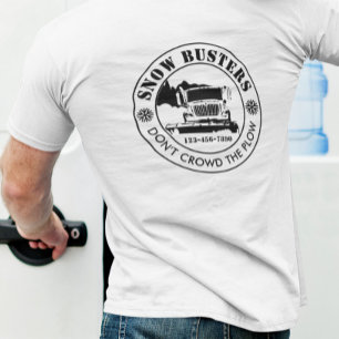 Schneeräumungsunternehmen Fügen Sie Ihr Logo hinzu T-Shirt