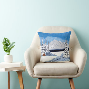 Schneereicher Winter Helligkeit Kissen