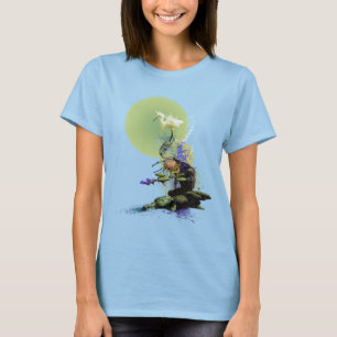 SCHNEEREIHER KOI FISCH TEICH SERENITÄT T-Shirt