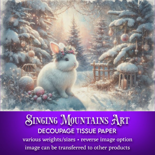 Schneerollen in der Weihnachtswaldlandschaft Seidenpapier (Von Creator hochgeladen)