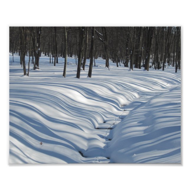 Schneeschatten Foto drucken (Vorne)