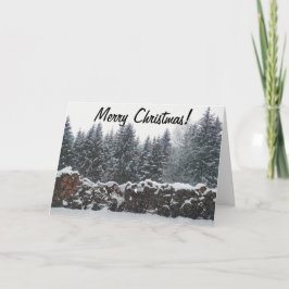 Schneeschauer Weihnachten Karte
