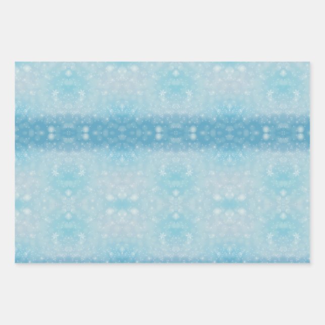 Schneeschleuder und Lebkuchthaus Geschenkpapier Set (Vorderseite 3)