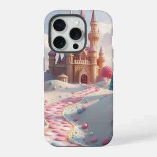 Schneeschloss der rosa Candyland Fee iPhone 15 Pro Hülle