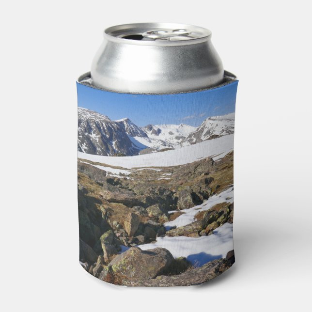 Schneeschmelzen auf den Felsen Dosenkühler (Kanne Vorderseite)