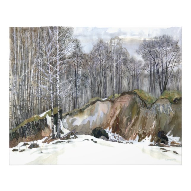 Schneeschube Fotodruck (Vorne)