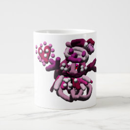 Schneeschuh aus rosa Party Jumbo-Tasse