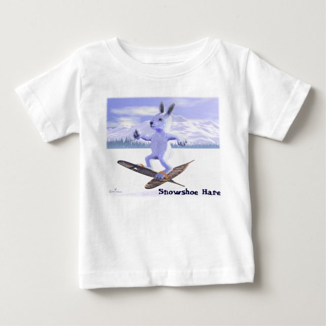 Schneeschuh Baby T-shirt (Vorderseite)