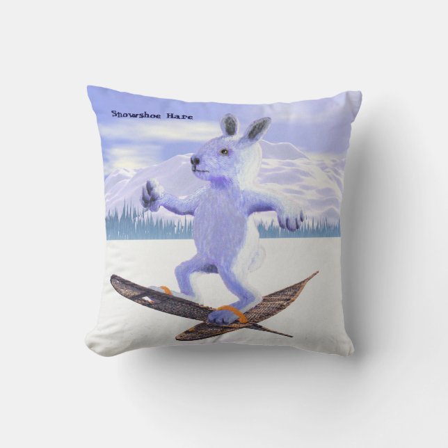 Schneeschuh Kissen (Vorderseite)