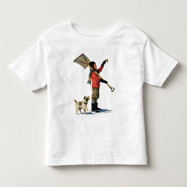 Schneeschuh Kleinkind T-shirt (Vorderseite)