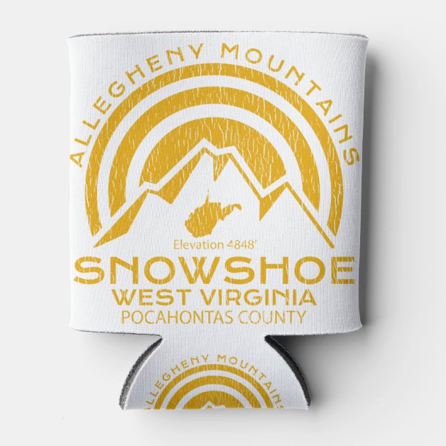 Schneeschuh West Virginia Mountain Dosenkühler (Vorderseite)