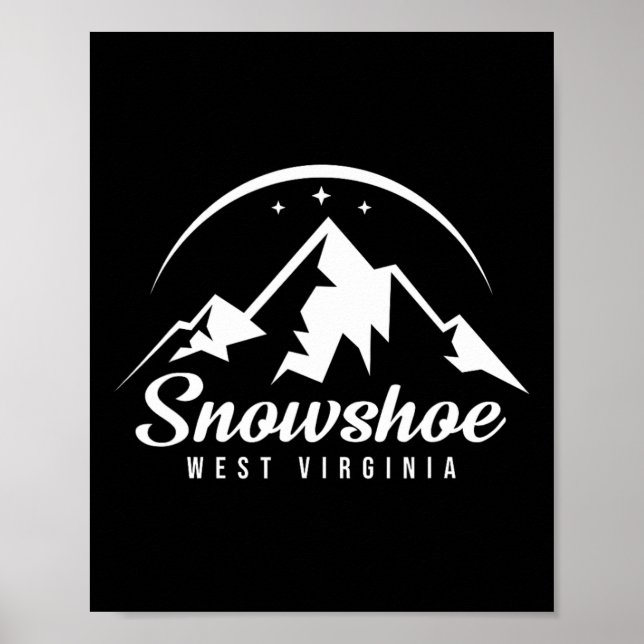 Schneeschuh West Virginia Ski Resort Skifahren Sno Poster (Vorne)