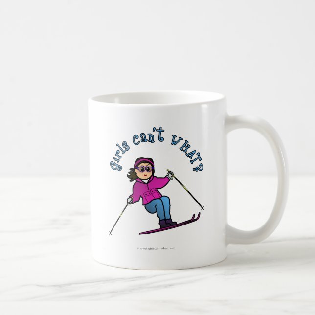 Schneeschuhe bei leichten Mädchen Kaffeetasse (Rechts)