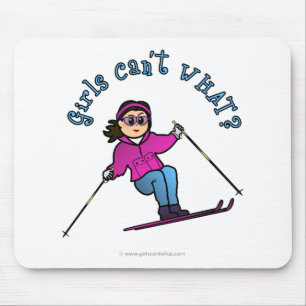 Schneeschuhe bei leichten Mädchen Mousepad