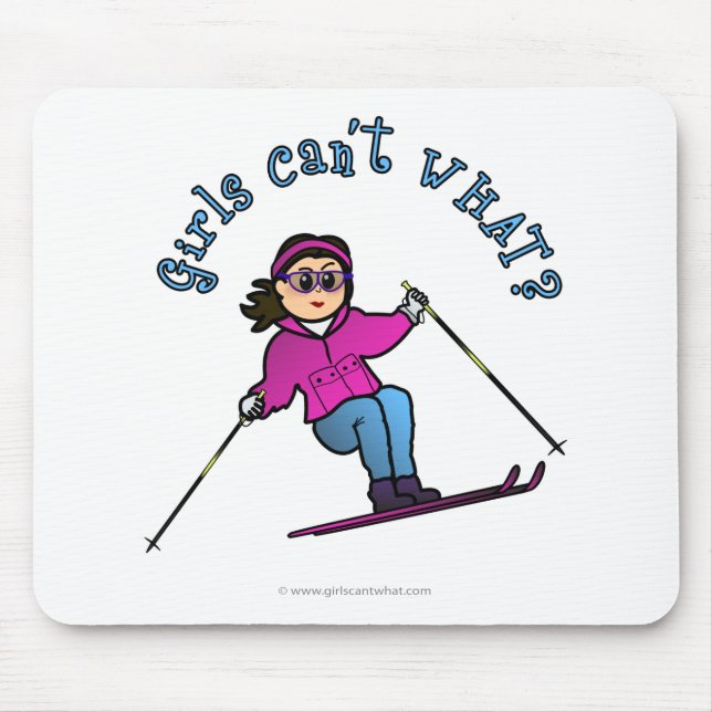 Schneeschuhe bei leichten Mädchen Mousepad (Vorne)