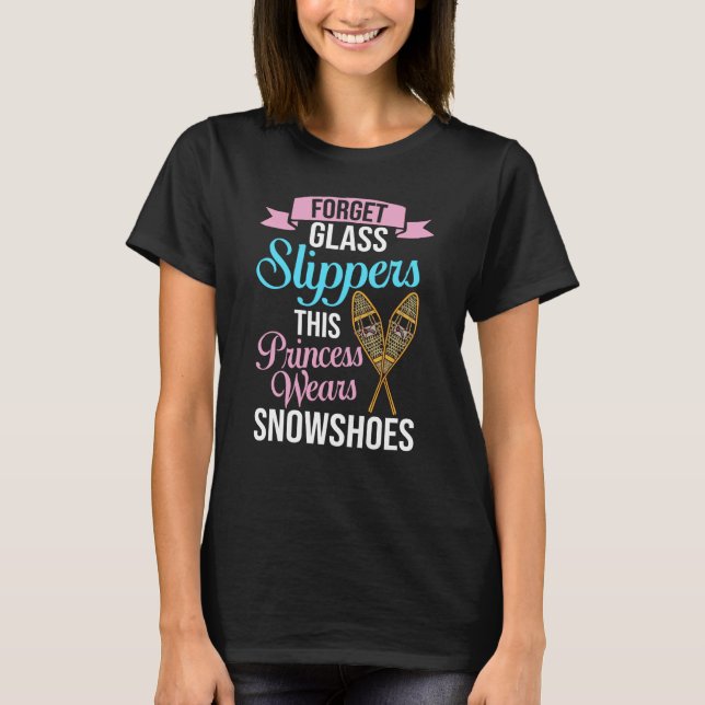 Schneeschuhe Boots Schneeschuhe Wandern Schuhwande T-Shirt (Vorderseite)
