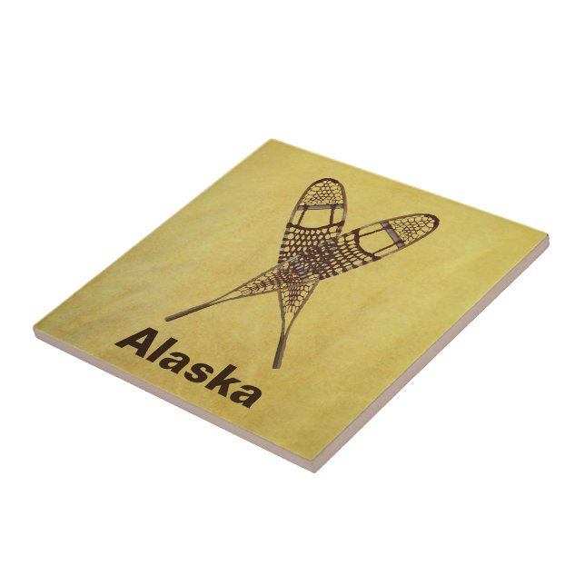 Schneeschuhe Fliese (Seite)