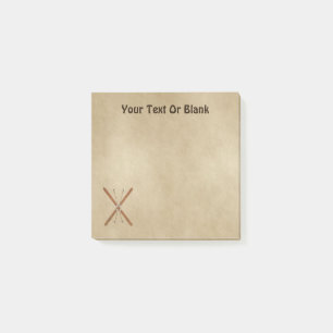 Schneeschuhe für altes Papier Post-it Klebezettel