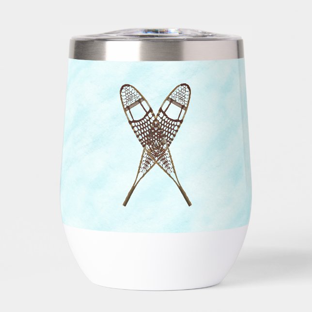 Schneeschuhe im Schnee (Vorderseite)