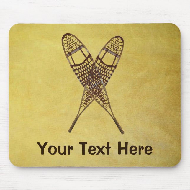 Schneeschuhe Mousepad (Vorne)