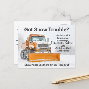 Schneeschuhe Umlade Modernes Unternehmen Postkarte