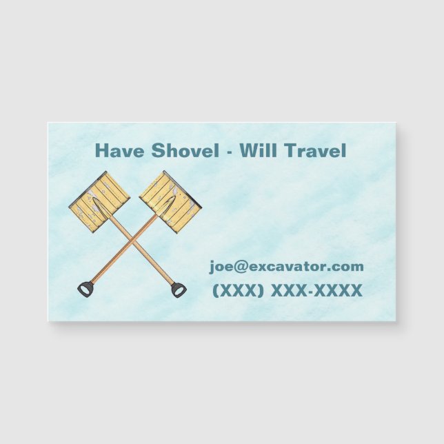 Schneeschuhgeschäft Magnetkarte (Vorderseite)