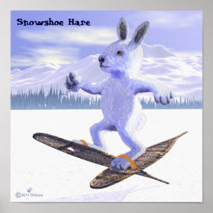 Schneeschuhhase Poster