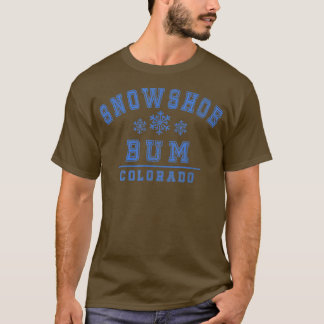 Schneeschuhkolorado Schneeschuhbum mit Schneeflock T-Shirt