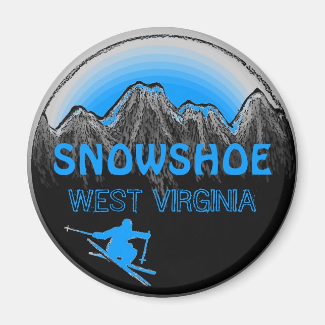 Schneeschuhmagnet West Virginia Magnet (Vorne)