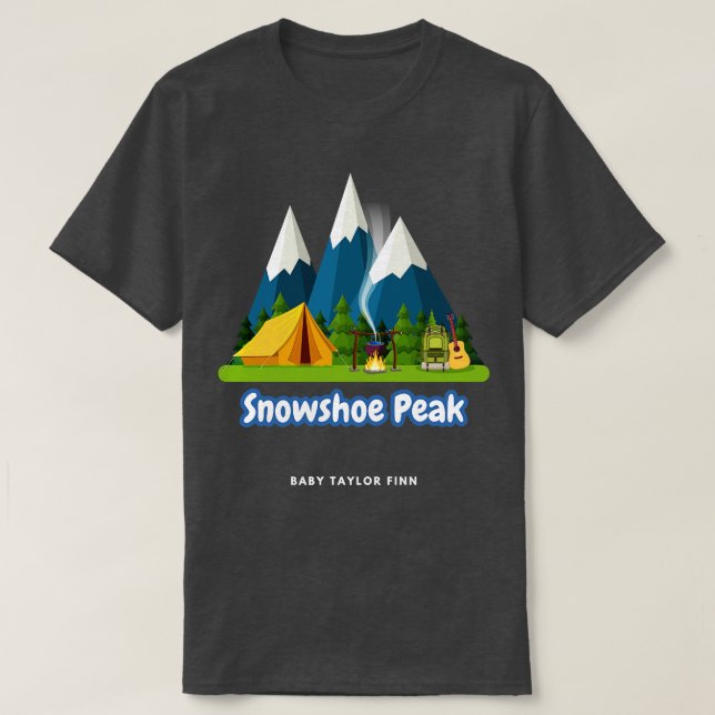 Schneeschuhspitze T-Shirt (Design vorne)