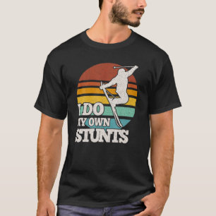 Schneeschuhwandern macht ich meinen eigenen Stunts T-Shirt