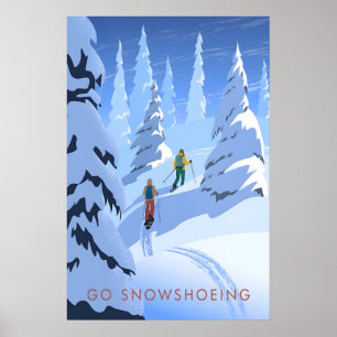Schneeschuhwandern Reisen Poster